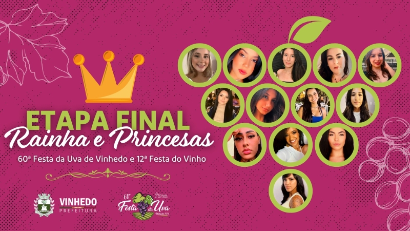 Etapa final para escolha da Rainha e Princesas da FUV ocorre nesta quinta-feira, 22